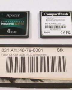 Flash CF-Card 4GB Transcend
